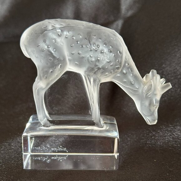 Flawless Lalique Crystal Deer. - Picture 2 of 8